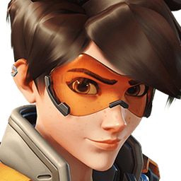 An image of Tracer's Overwatch hero portrait.